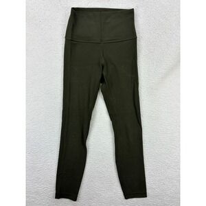 Lululemon Women's High Rise Leggings Green Size 4 Full Length Stretch Yoga Pants